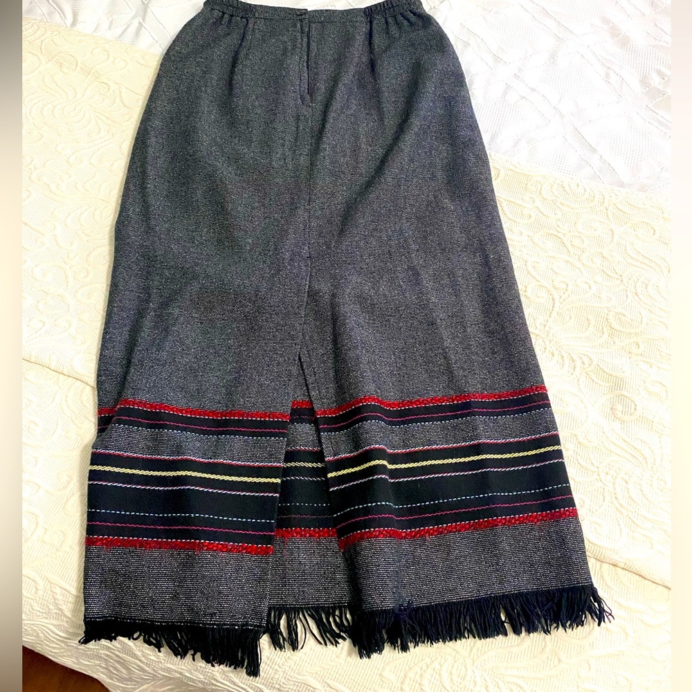 Vintage Nouveaux Wool Skirt